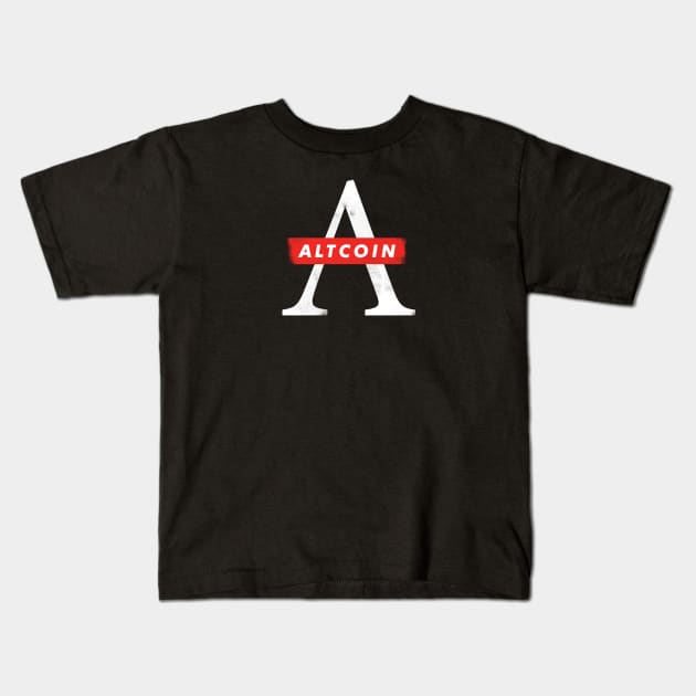 Altcoin Kids T-Shirt by CryptoHunter